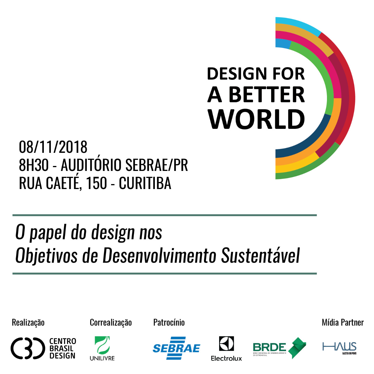 Desenvolvimento Sustentável é tema de palestra em Curitiba